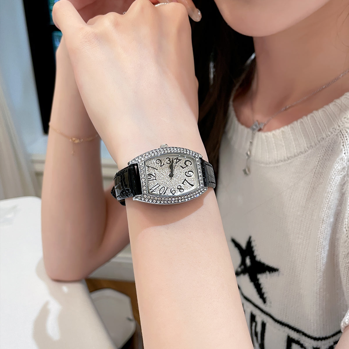 CILOA5878 Clock Bracelet Wrist Watch Quartz Women Fashion Ladies Brand Luxury