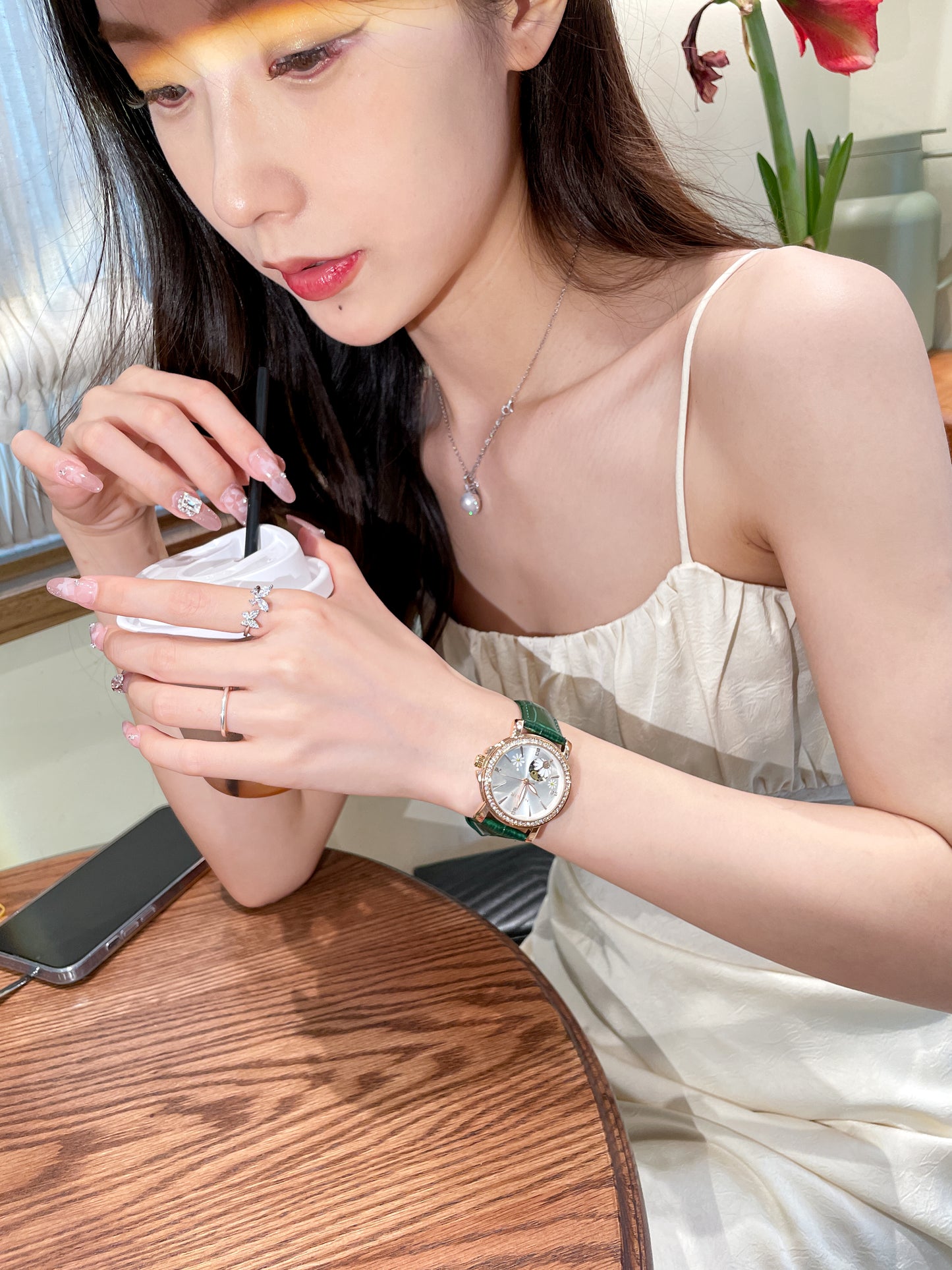 NASIR80068 Clock Bracelet Wrist Watch Mechanical Women Fashion Ladies Brand Luxury